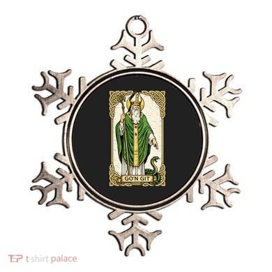 St Patrick Snake Gon Git Card Saint Pattys Vintage Ornament