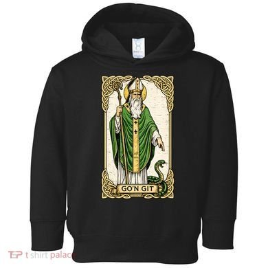 St Patrick Snake Gon Git Card Saint Pattys Vintage Toddler Hoodie