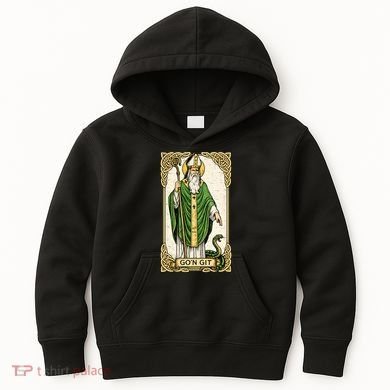 St Patrick Snake Gon Git Card Saint Pattys Vintage Kids Hoodie