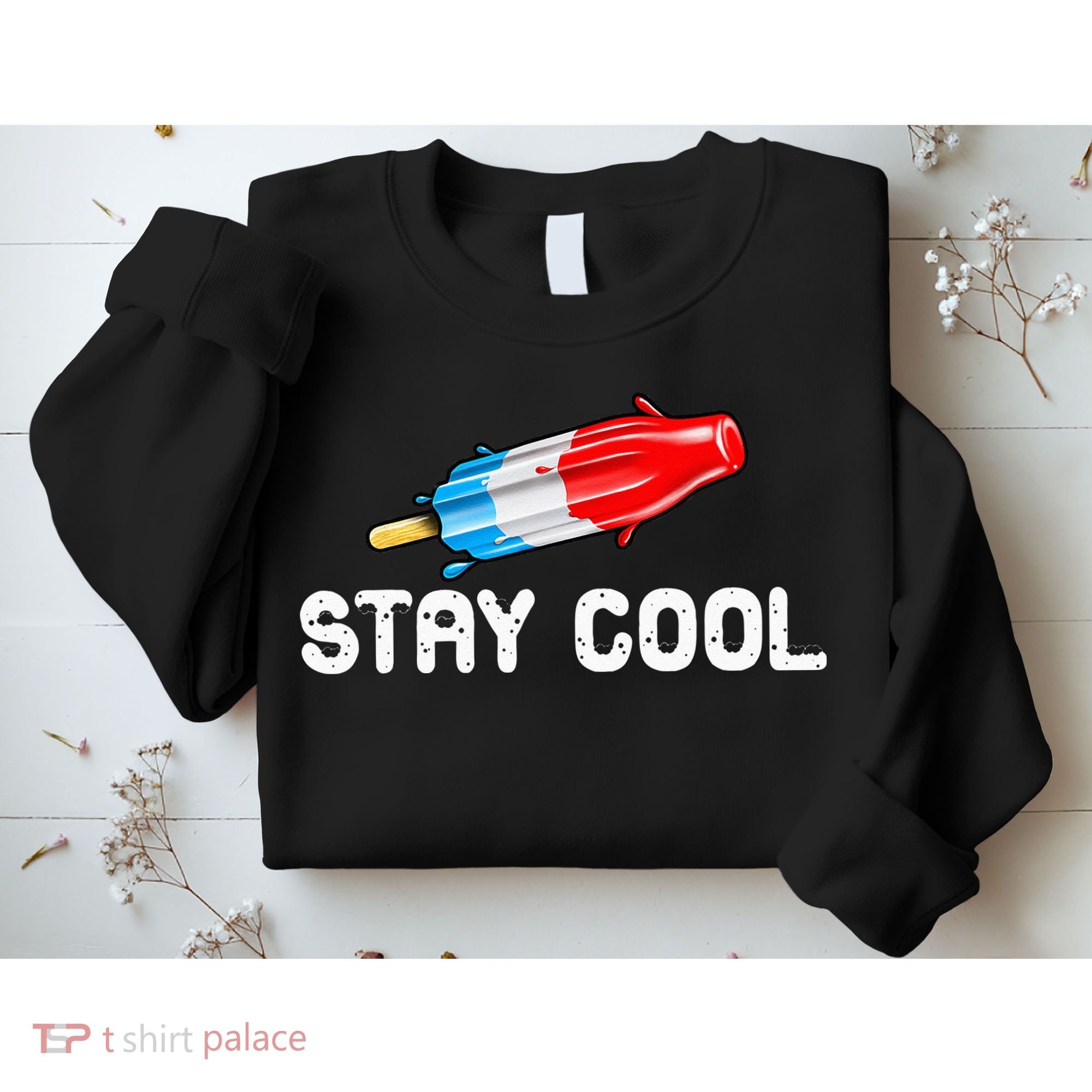 Summer Popsicle Stay Cool Funny Bomb Retro 80s Pop Gift Sweatshirt