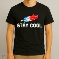 Summer Popsicle Stay Cool Funny Bomb Retro 80s Pop Gift T-Shirt thumb 3