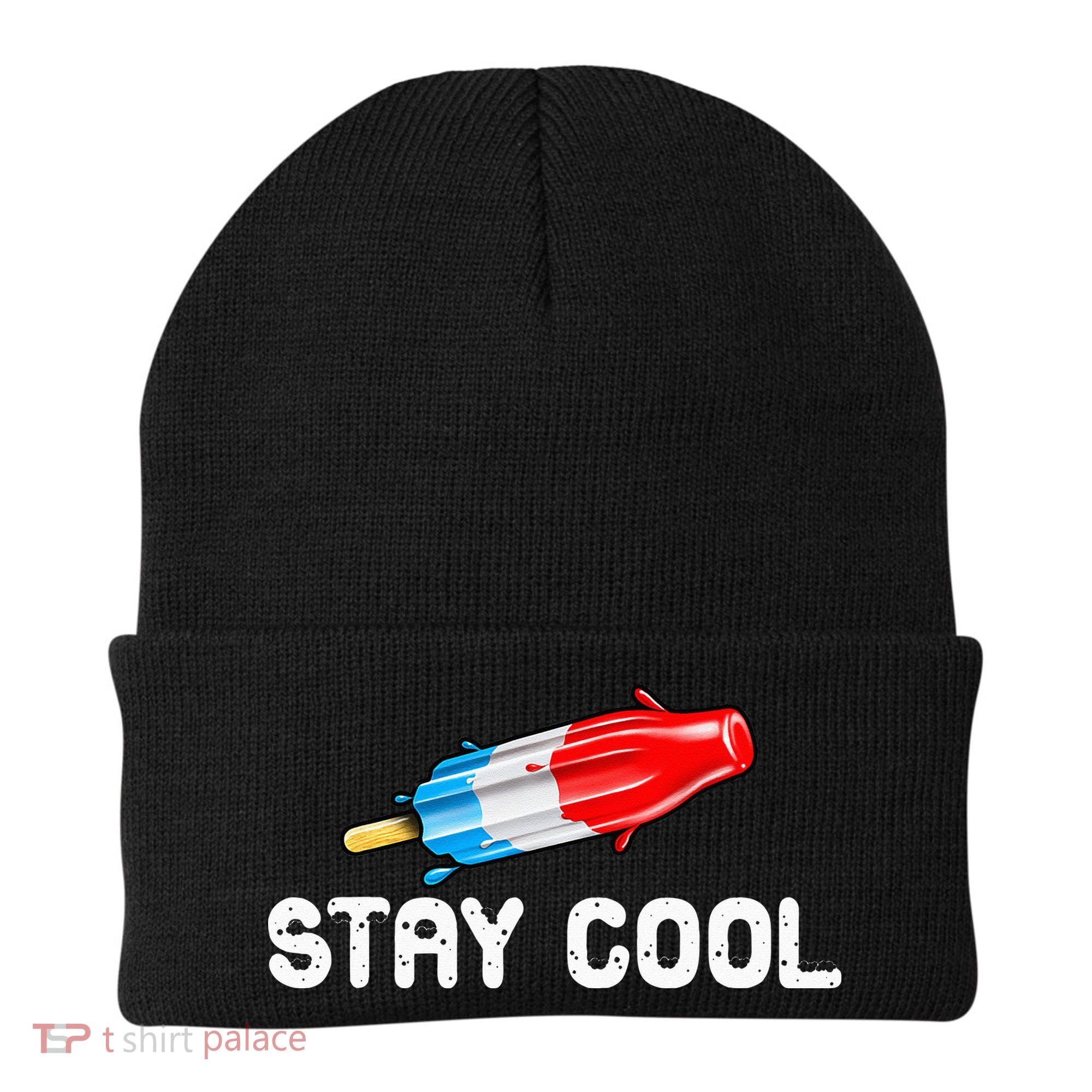 Summer Popsicle Stay Cool Funny Bomb Retro 80s Pop Gift Beanie
