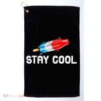 Summer Popsicle Stay Cool Funny Bomb Retro 80s Pop Gift Golf Towel thumb 0