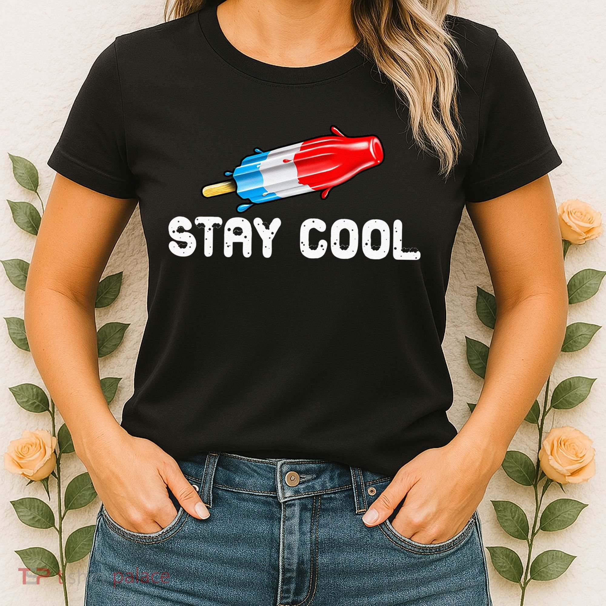 Summer Popsicle Stay Cool Funny Bomb Retro 80s Pop Gift Women's T-Shirt