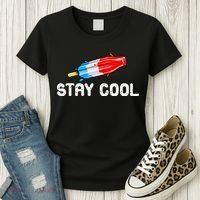 Summer Popsicle Stay Cool Funny Bomb Retro 80s Pop Gift Women's T-Shirt thumb 3