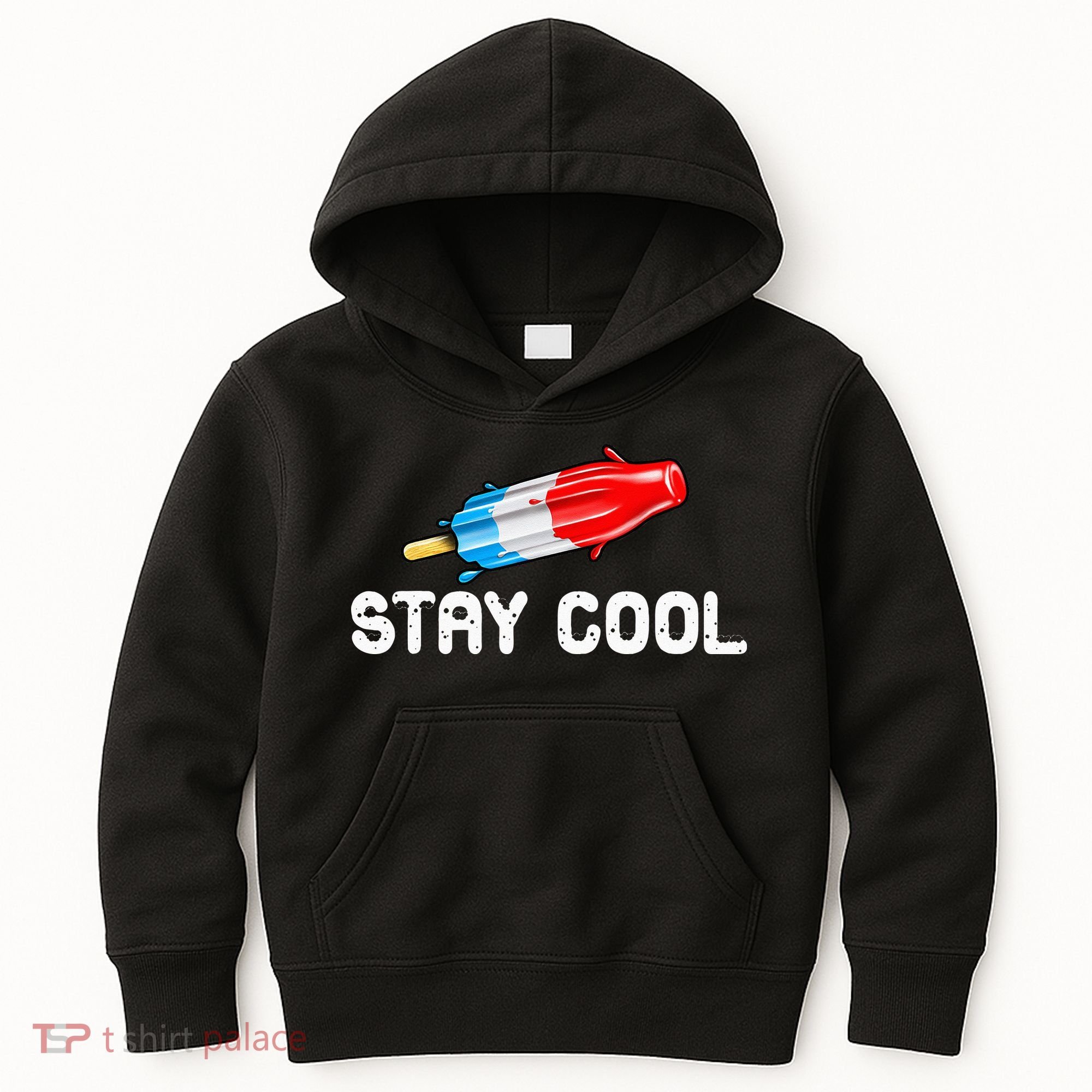 Summer Popsicle Stay Cool Funny Bomb Retro 80s Pop Gift Kids Hoodie