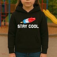 Summer Popsicle Stay Cool Funny Bomb Retro 80s Pop Gift Kids Hoodie thumb 3