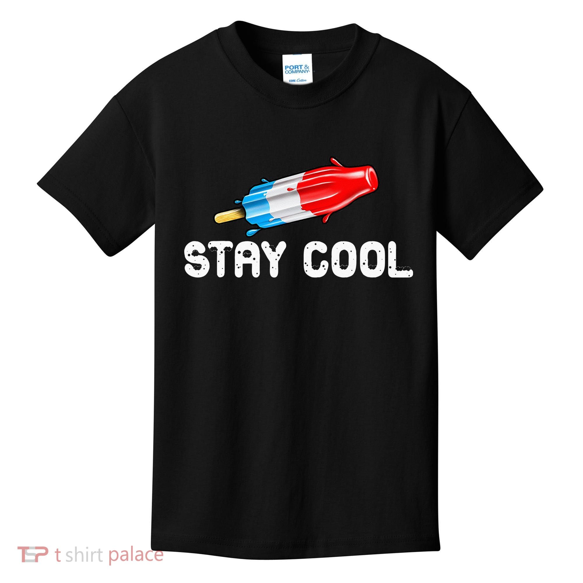 Summer Popsicle Stay Cool Funny Bomb Retro 80s Pop Gift Kids T-Shirt