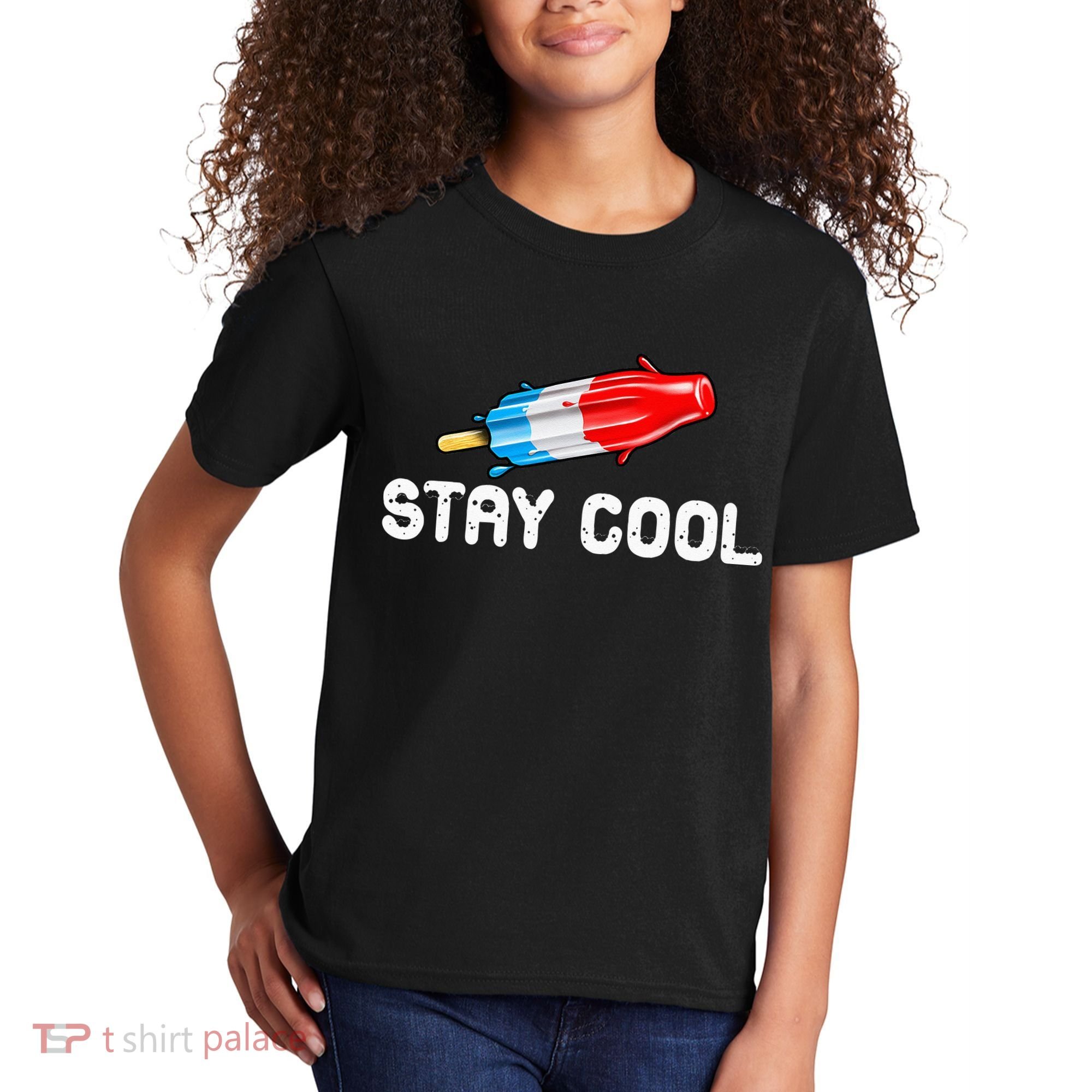Summer Popsicle Stay Cool Funny Bomb Retro 80s Pop Gift Kids T-Shirt