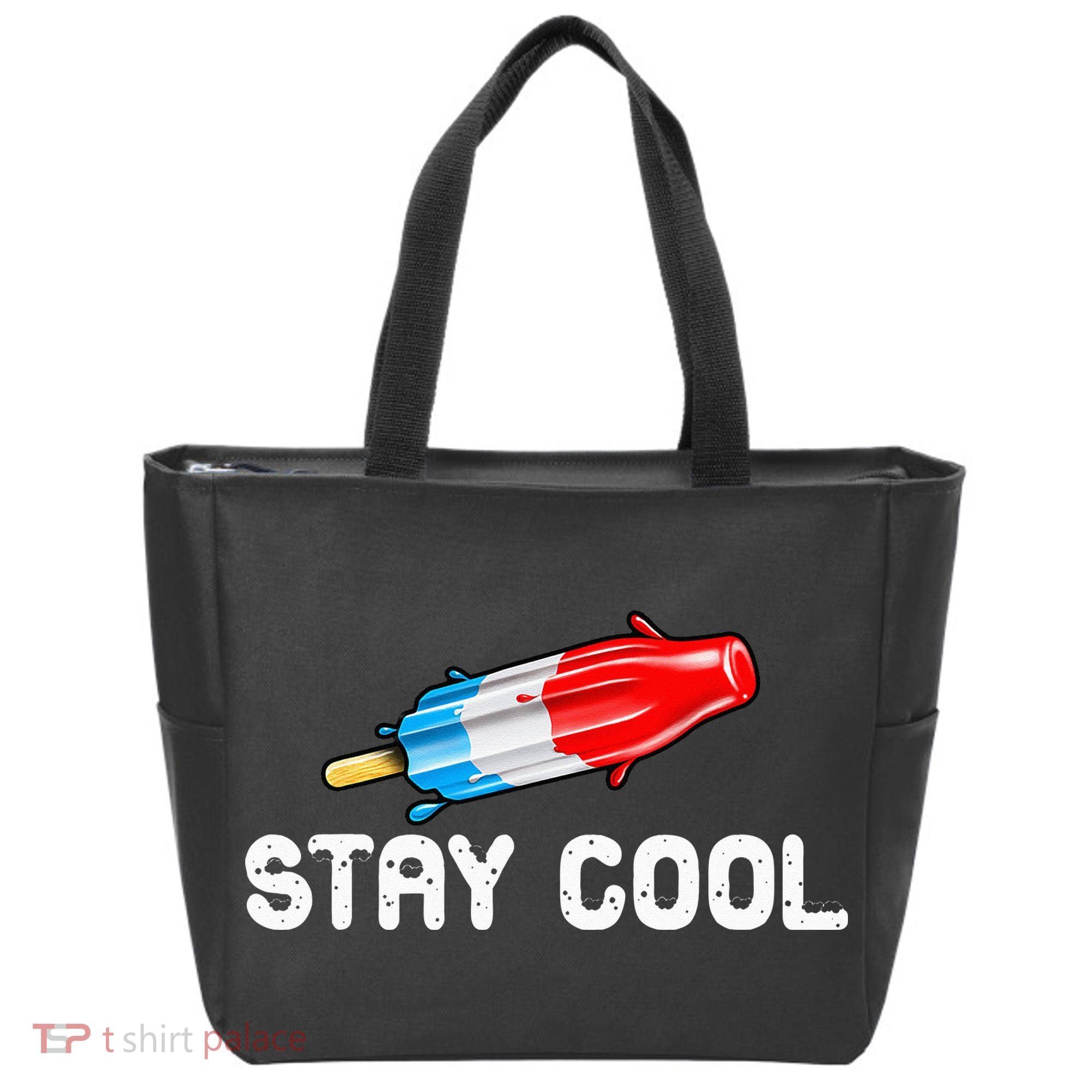 Summer Popsicle Stay Cool Funny Bomb Retro 80s Pop Gift Tote Bag