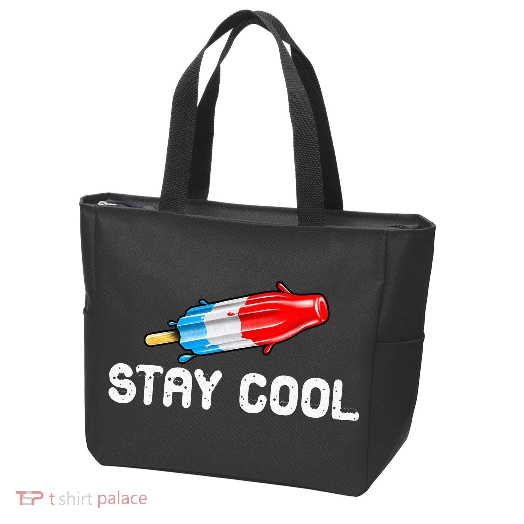 Summer Popsicle Stay Cool Funny Bomb Retro 80s Pop Gift Tote Bag