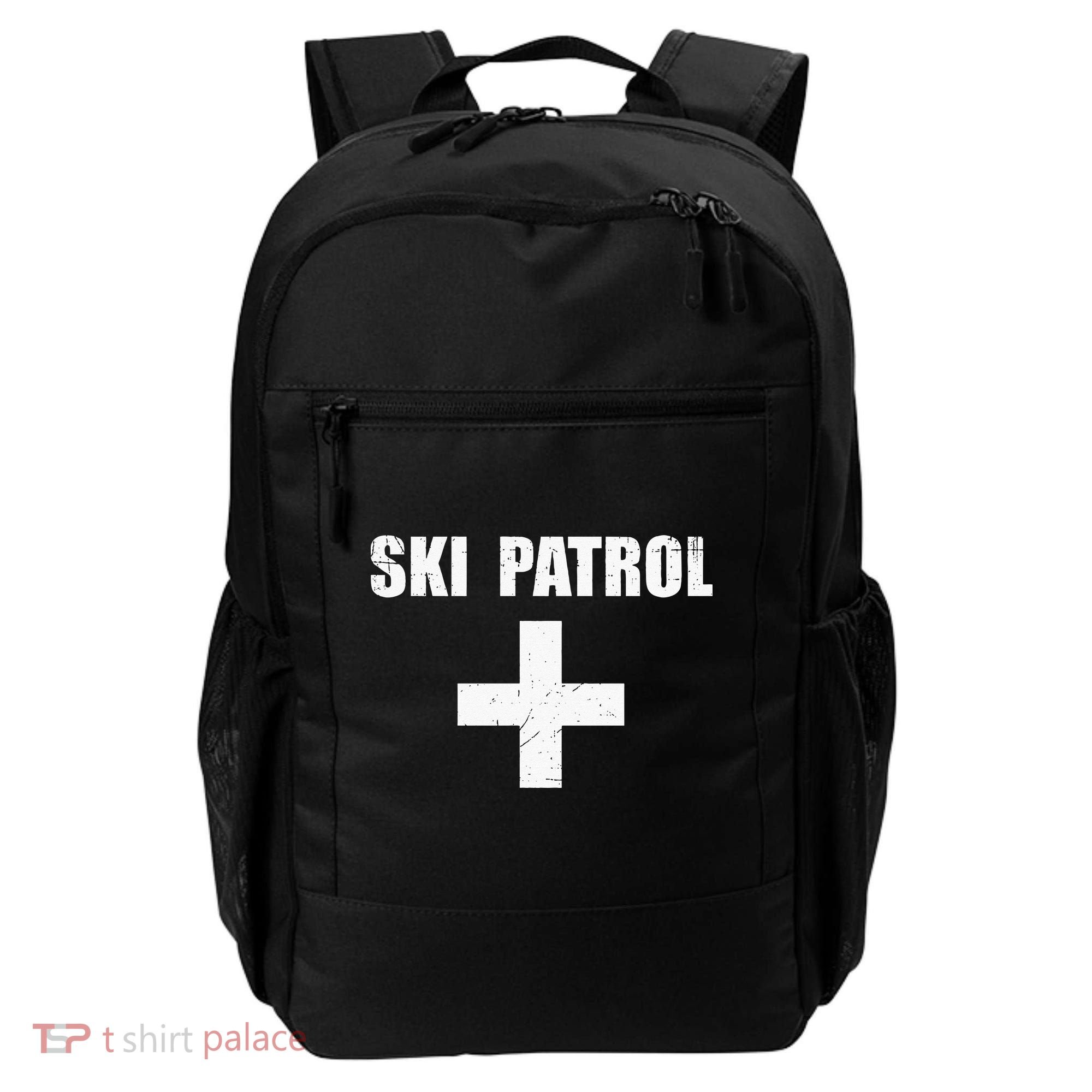 Ski Patrol Skiing First Aid Winter Hoodie Backpack