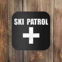 Ski Patrol Skiing First Aid Winter Hoodie Coaster thumb 0