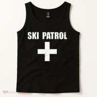Ski Patrol Skiing First Aid Winter Hoodie Tank Top thumb 2