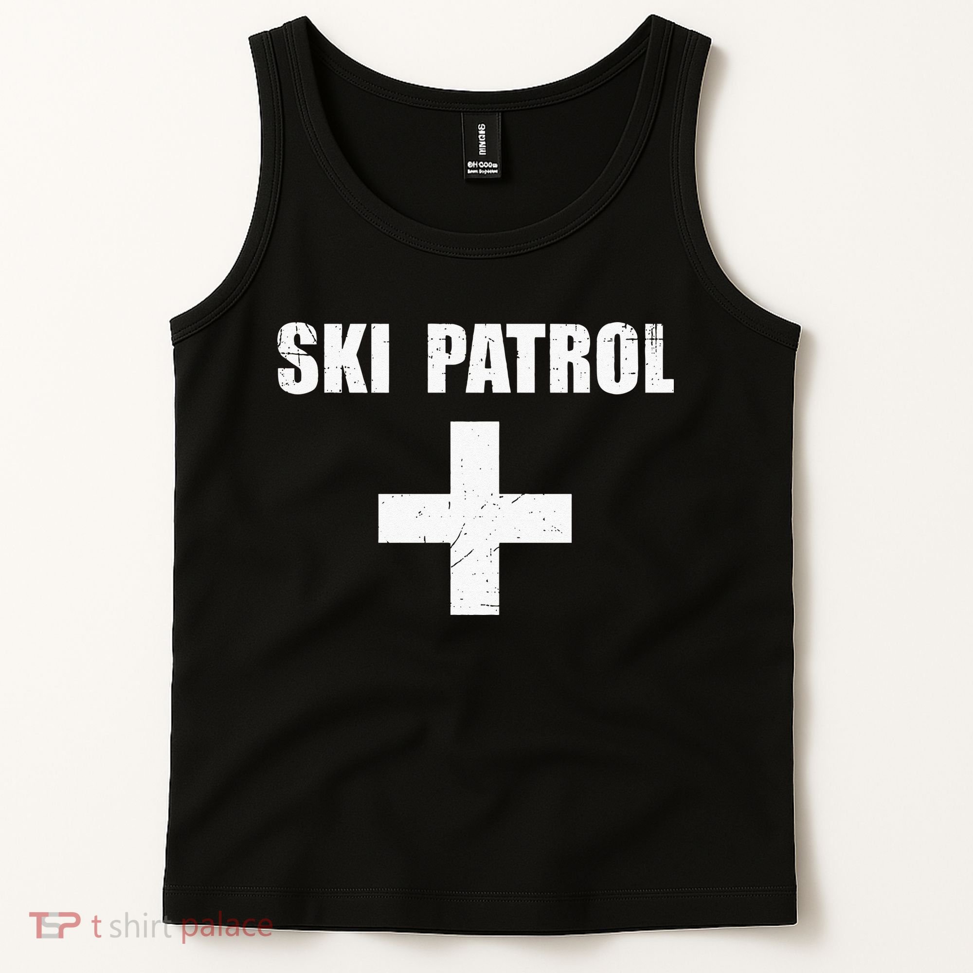 Ski Patrol Skiing First Aid Winter Hoodie Tank Top