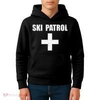 Ski Patrol Skiing First Aid Winter Hoodie Kids Hoodie thumb 4