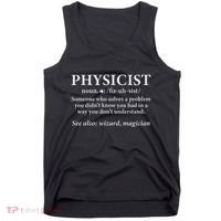 Scientist Physics Student Funny Physicist Definition Tank Top thumb 0