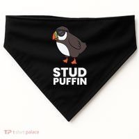 Stud Puffin Seabird Stuf Muffin Iceland Puffin Bird Meaningful Gift USA-Made Doggie Bandana thumb 0