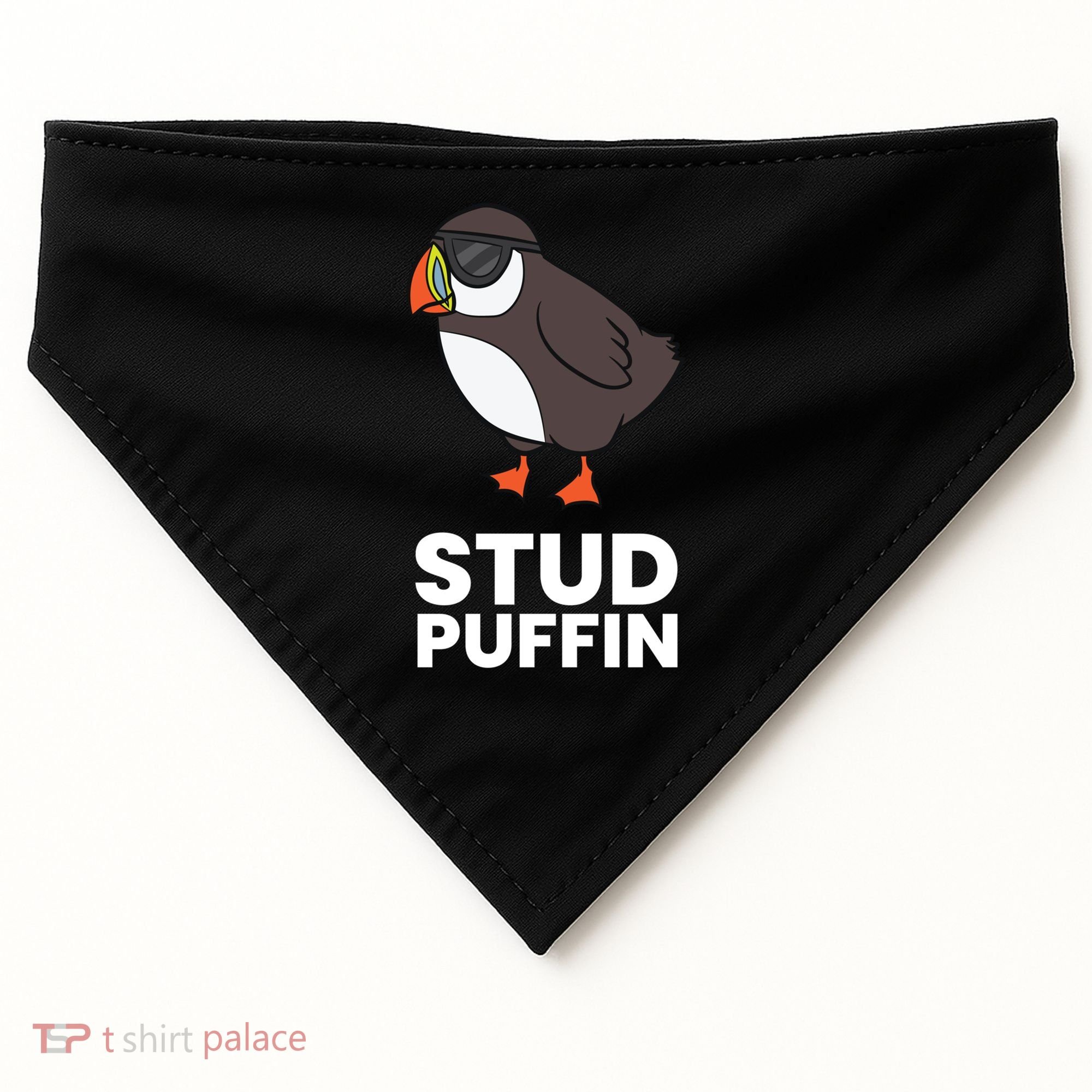 Stud Puffin Seabird Stuf Muffin Iceland Puffin Bird Meaningful Gift USA-Made Doggie Bandana
