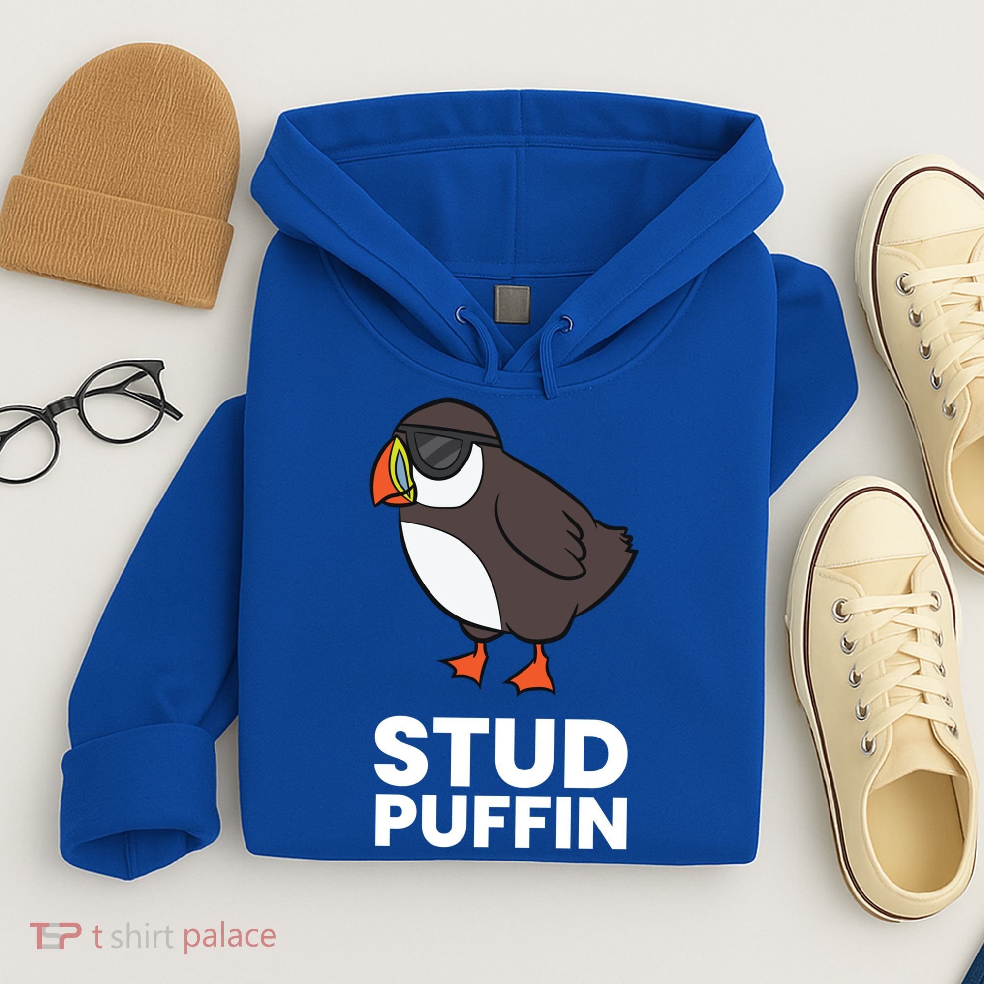 Stud Puffin Seabird Stuf Muffin Iceland Puffin Bird Meaningful Gift Hoodie