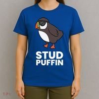 Stud Puffin Seabird Stuf Muffin Iceland Puffin Bird Meaningful Gift T-Shirt thumb 4
