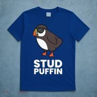 Stud Puffin Seabird Stuf Muffin Iceland Puffin Bird Meaningful Gift T-Shirt thumb 5