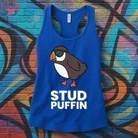 Stud Puffin Seabird Stuf Muffin Iceland Puffin Bird Meaningful Gift Women's Tank Top thumb 3