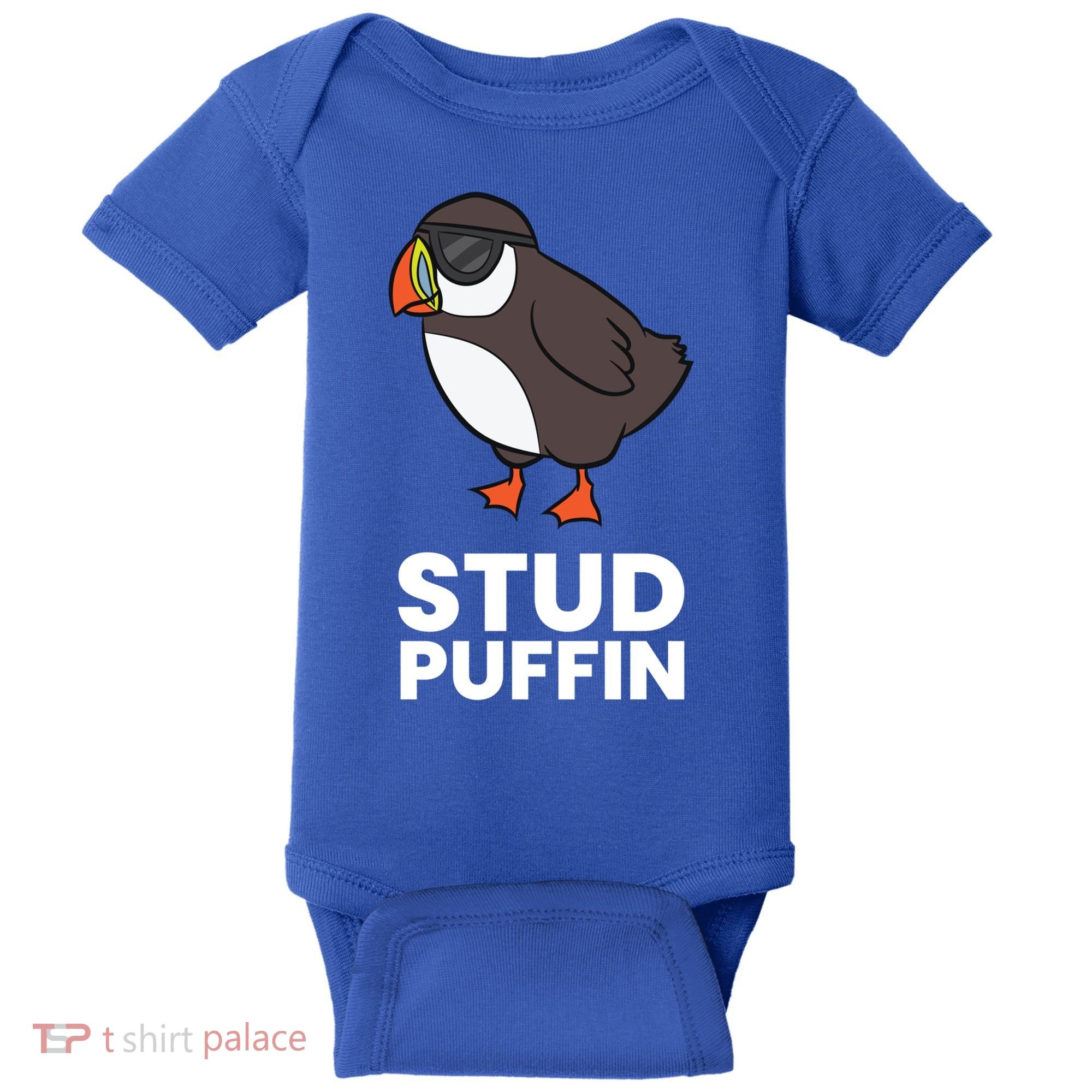 Stud Puffin Seabird Stuf Muffin Iceland Puffin Bird Meaningful Gift Baby Bodysuit