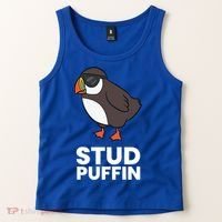 Stud Puffin Seabird Stuf Muffin Iceland Puffin Bird Meaningful Gift Tank Top thumb 2