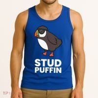 Stud Puffin Seabird Stuf Muffin Iceland Puffin Bird Meaningful Gift Tank Top thumb 3