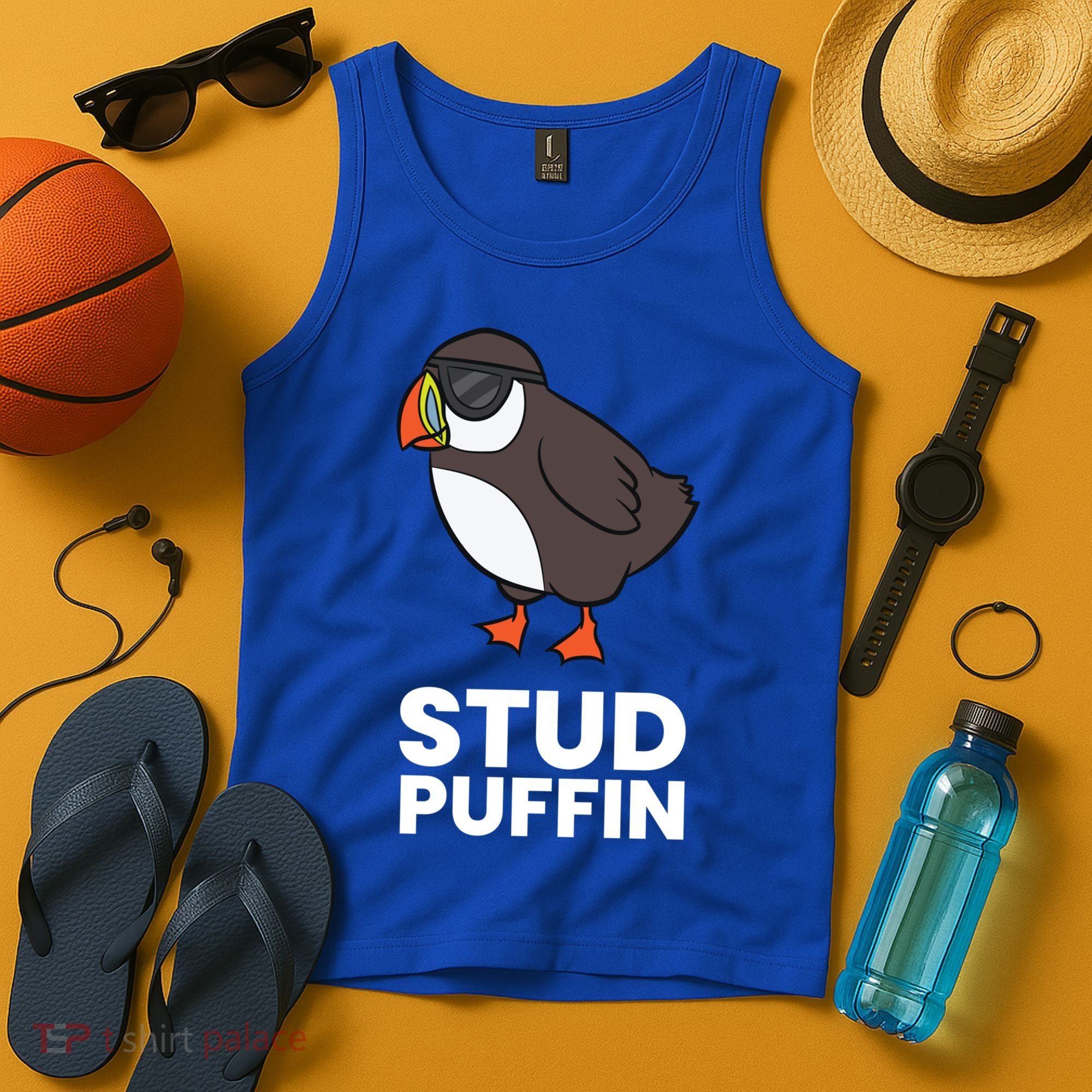 Stud Puffin Seabird Stuf Muffin Iceland Puffin Bird Meaningful Gift Tank Top