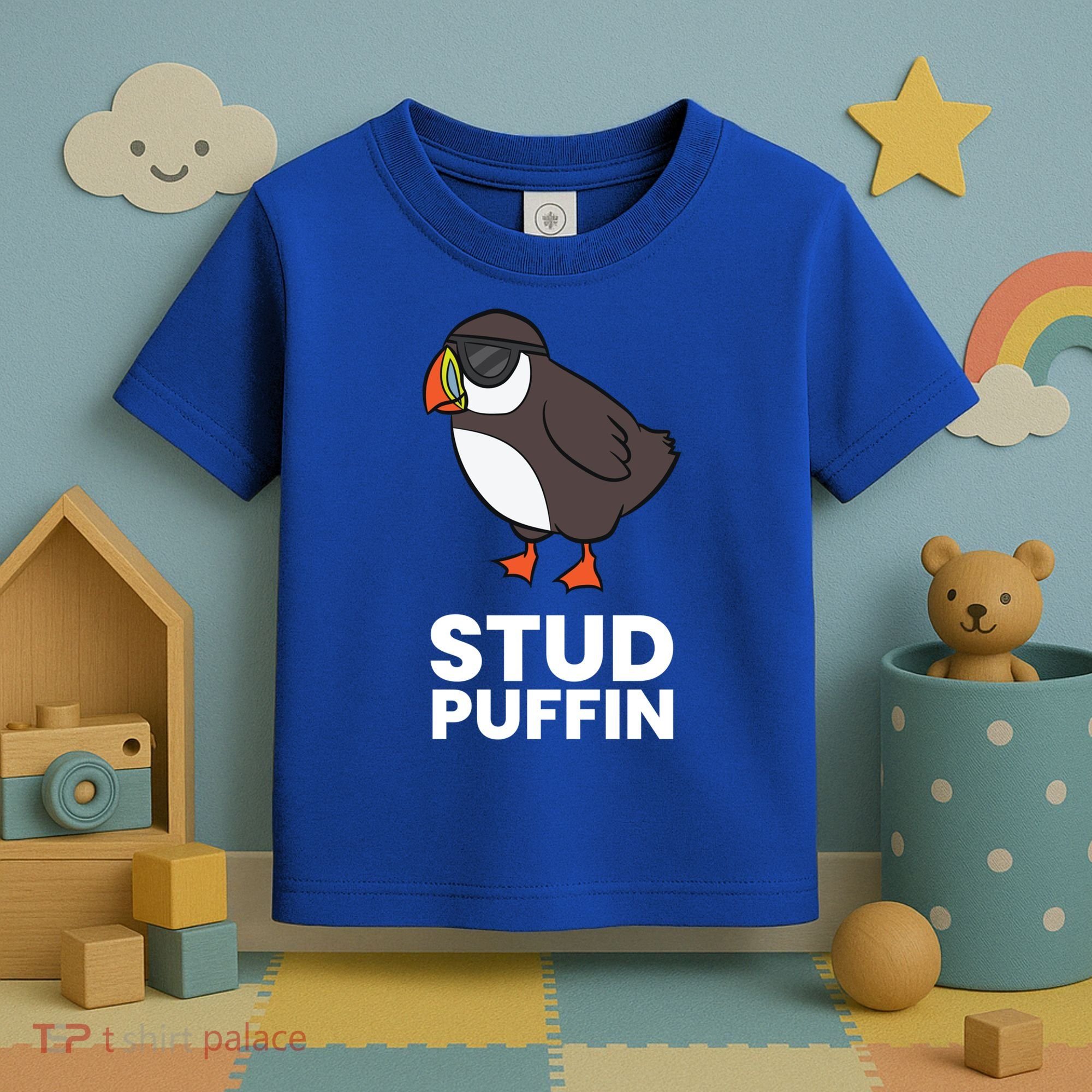 Stud Puffin Seabird Stuf Muffin Iceland Puffin Bird Meaningful Gift Toddler T-Shirt