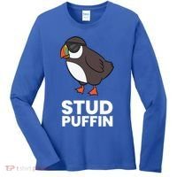 Stud Puffin Seabird Stuf Muffin Iceland Puffin Bird Meaningful Gift Women's Long Sleeve Shirt thumb 0