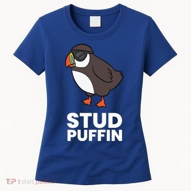 Stud Puffin Seabird Stuf Muffin Iceland Puffin Bird Meaningful Gift Women's T-Shirt