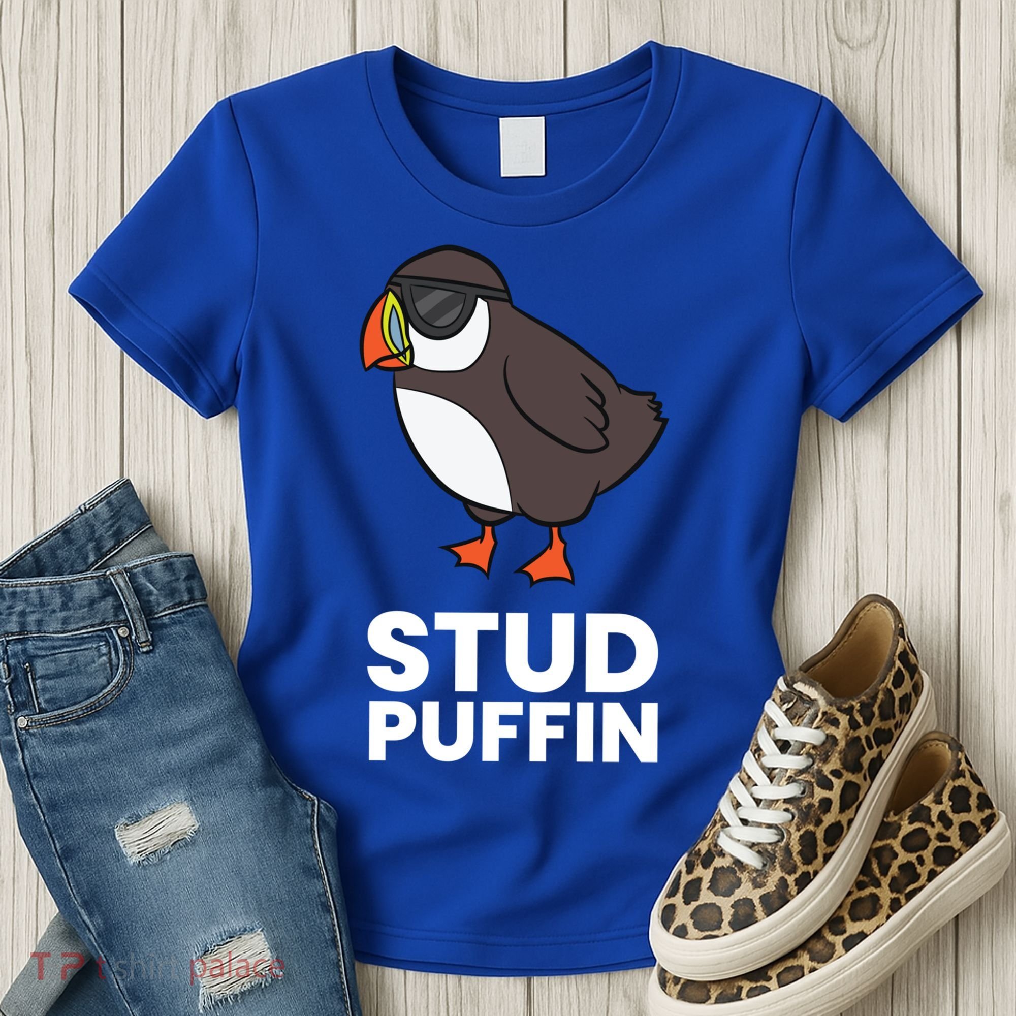 Stud Puffin Seabird Stuf Muffin Iceland Puffin Bird Meaningful Gift Women's T-Shirt