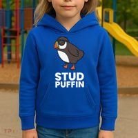 Stud Puffin Seabird Stuf Muffin Iceland Puffin Bird Meaningful Gift Kids Hoodie thumb 3