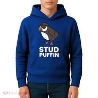 Stud Puffin Seabird Stuf Muffin Iceland Puffin Bird Meaningful Gift Kids Hoodie thumb 4