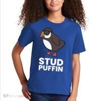 Stud Puffin Seabird Stuf Muffin Iceland Puffin Bird Meaningful Gift Kids T-Shirt thumb 2