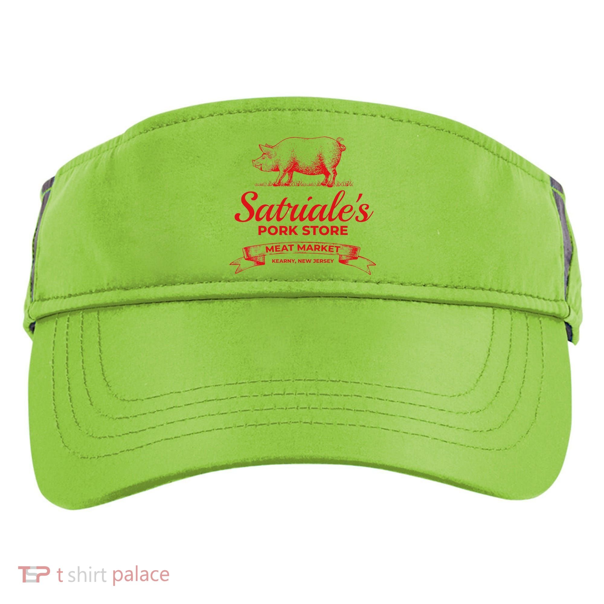 Satriale’S Pork Store Kearny New Jersey Adult Drive Performance Visor