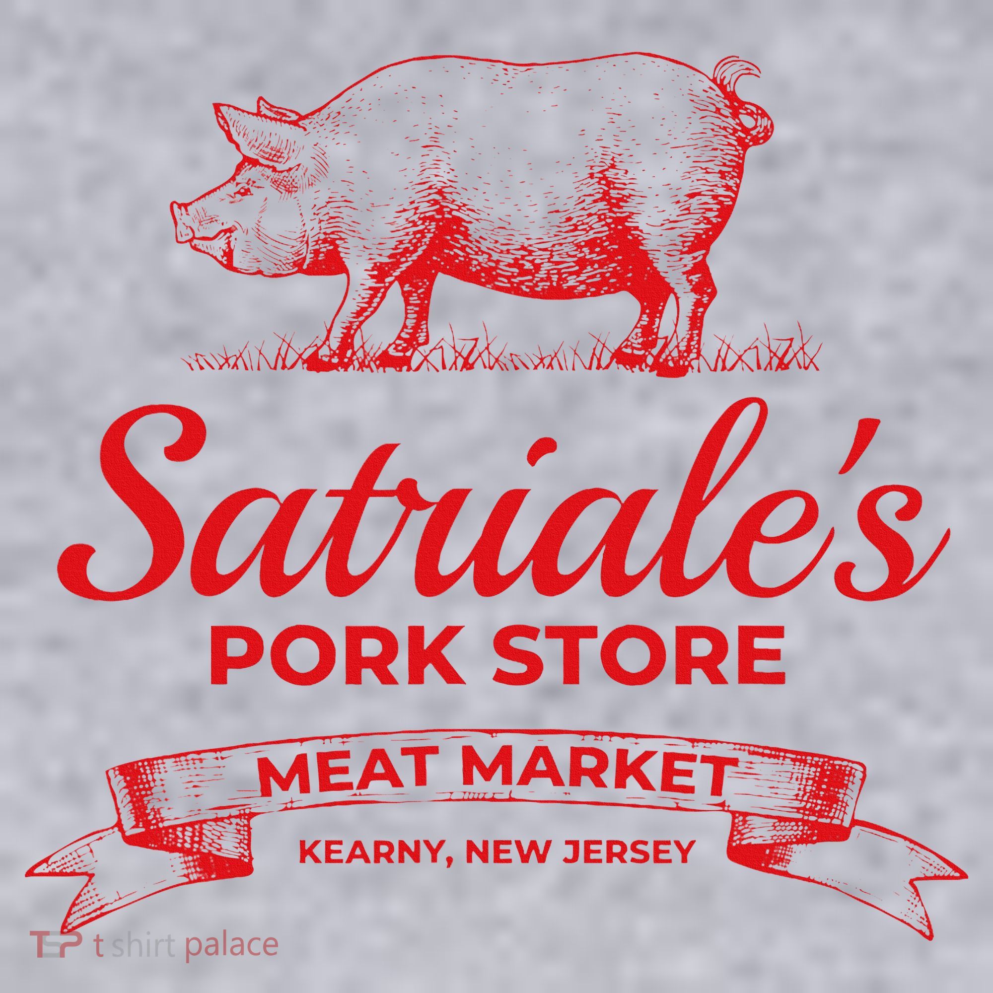Satriale’S Pork Store Kearny New Jersey Ladies Heavyweight Boxy Pullover Hoodie