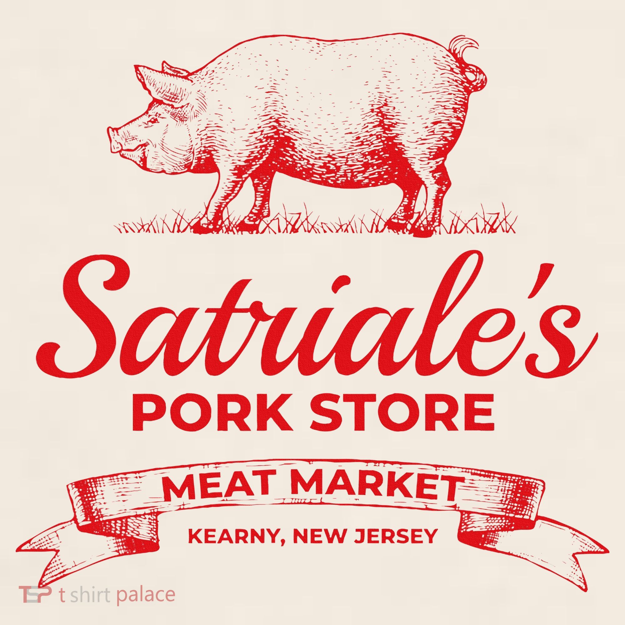 Satriale’S Pork Store Kearny New Jersey Garment-Dyed Women's Muscle Tee