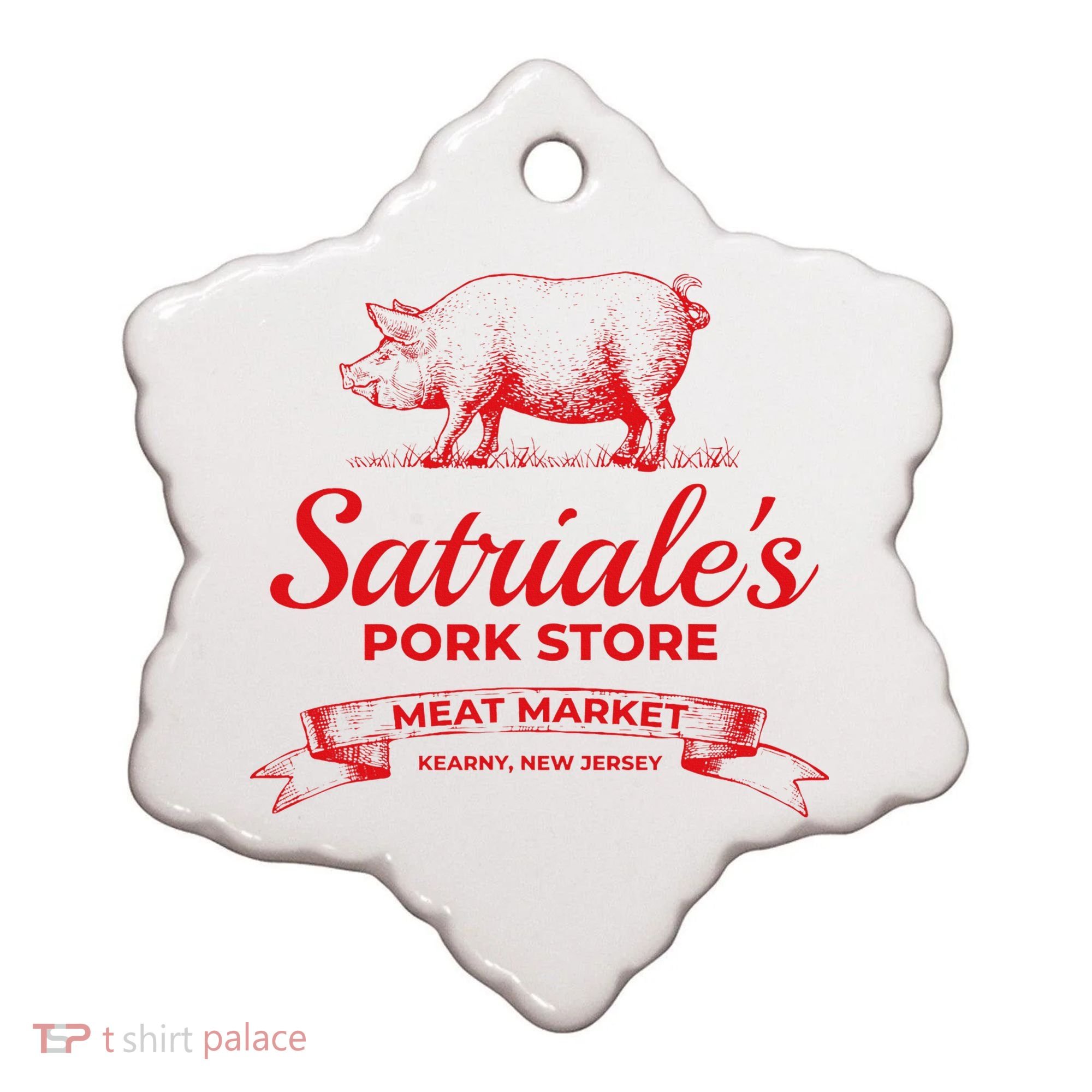 Satriale’S Pork Store Kearny New Jersey Ceramic Ornament