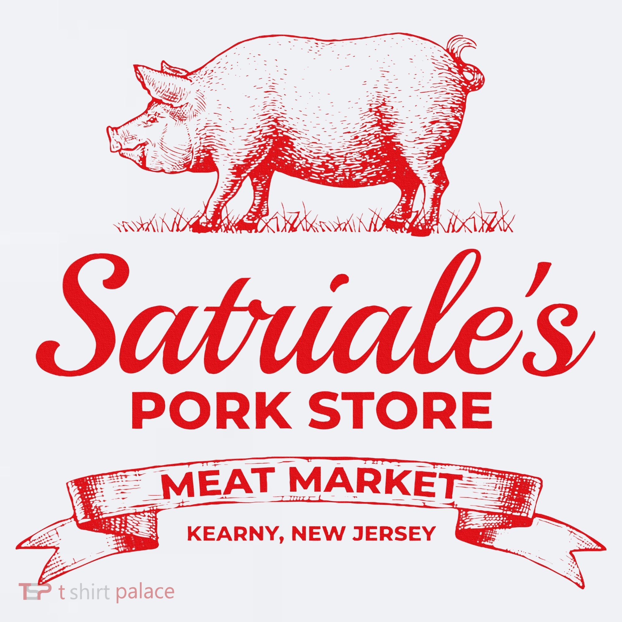 Satriale’S Pork Store Kearny New Jersey Sueded Cloud Jersey T-Shirt