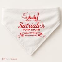 Satriale’S Pork Store Kearny New Jersey USA-Made Doggie Bandana thumb 0