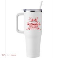 Satriale’S Pork Store Kearny New Jersey 40oz Vacuum Insulated Stainless Steel Travel Tumbler thumb 2