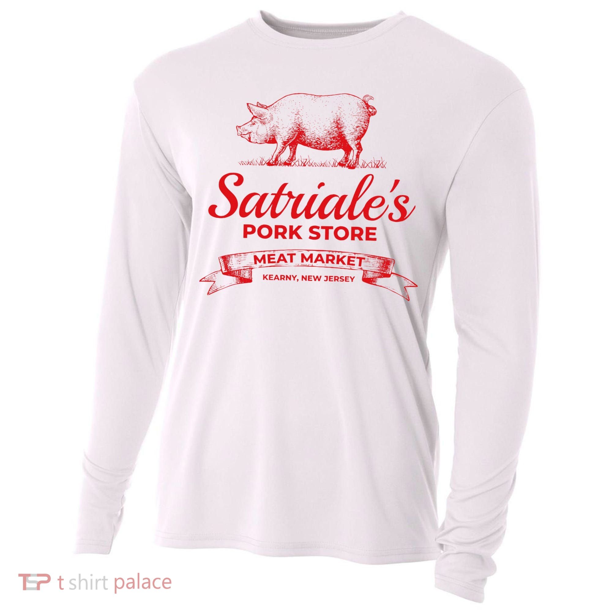 Satriale’S Pork Store Kearny New Jersey Cooling Performance Long Sleeve Crew