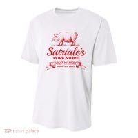 Satriale’S Pork Store Kearny New Jersey Youth Performance Sprint T-Shirt thumb 0