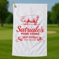 Satriale’S Pork Store Kearny New Jersey Golf Towel thumb 1