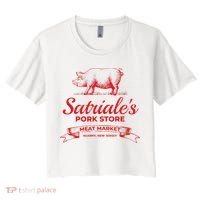 Satriale’S Pork Store Kearny New Jersey Women's Crop Top Tee thumb 0