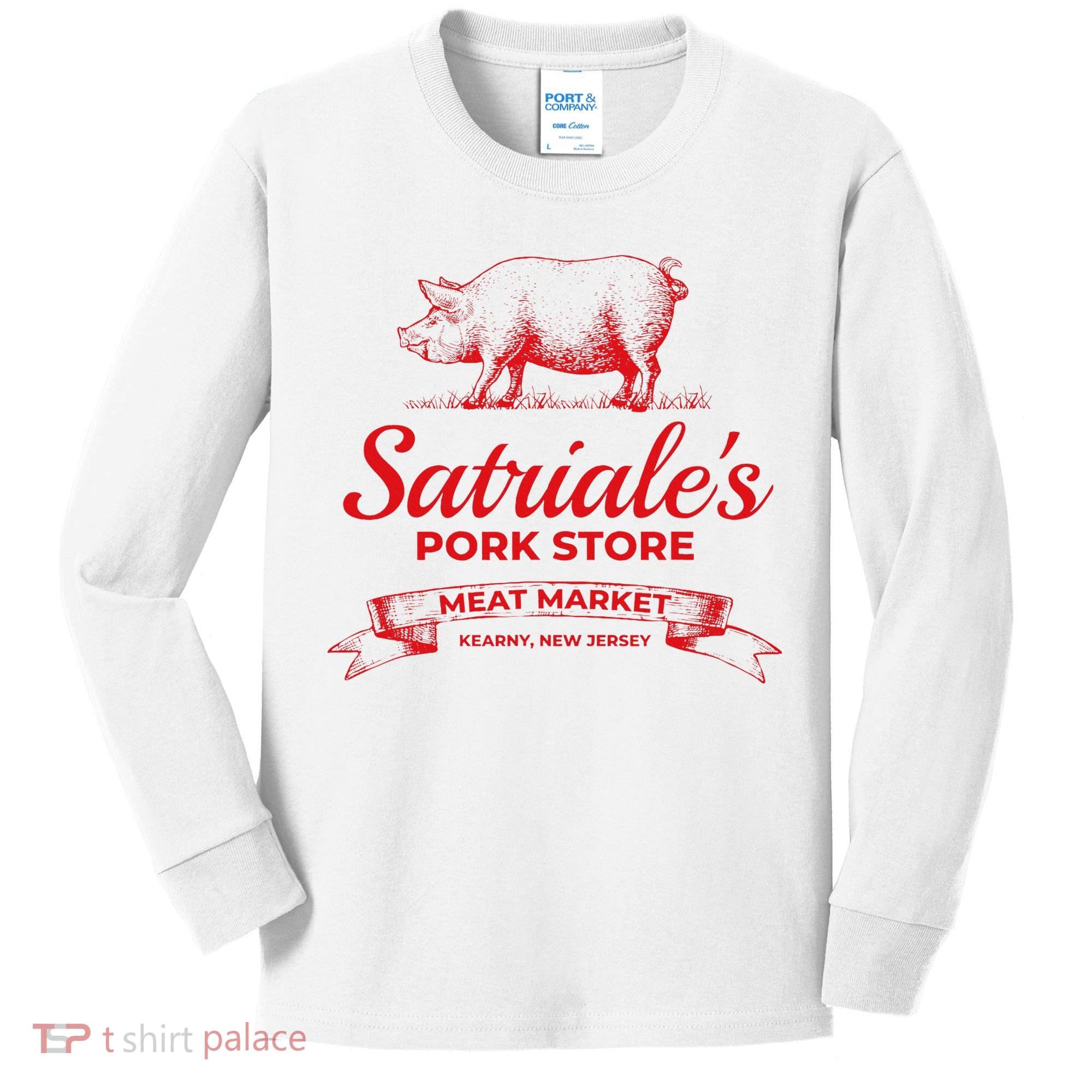 Satriale’S Pork Store Kearny New Jersey Kids Long Sleeve Shirt